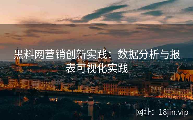 黑料网营销创新实践：数据分析与报表可视化实践