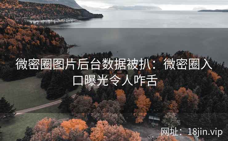 微密圈图片后台数据被扒：微密圈入口曝光令人咋舌