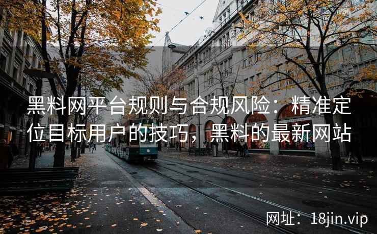 黑料网平台规则与合规风险：精准定位目标用户的技巧，黑料的最新网站