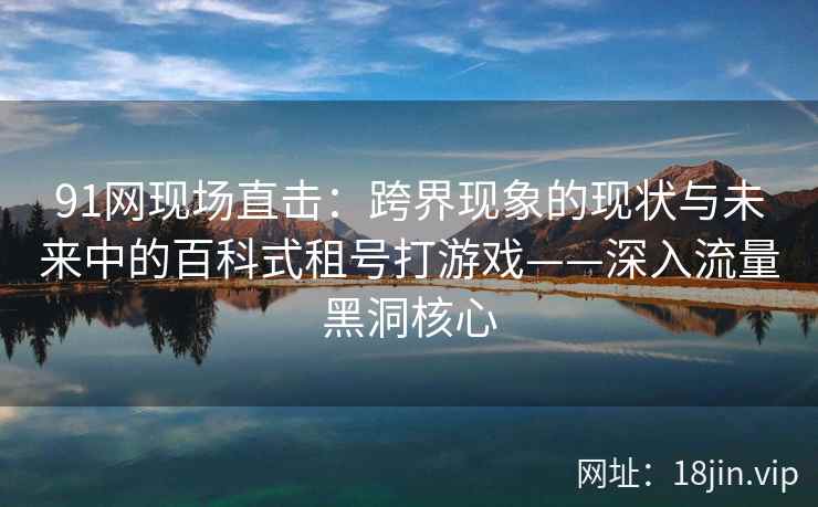 91网现场直击：跨界现象的现状与未来中的百科式租号打游戏——深入流量黑洞核心